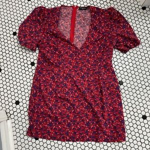 Prettylittlething plus tunic with shoulder pads size 14